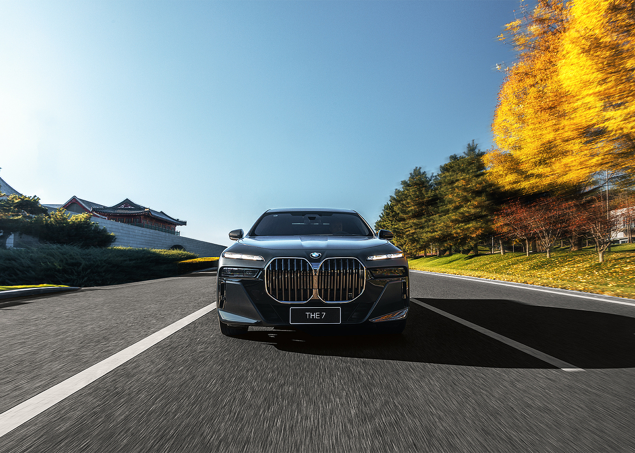 宝马THE7 汽车修图制作