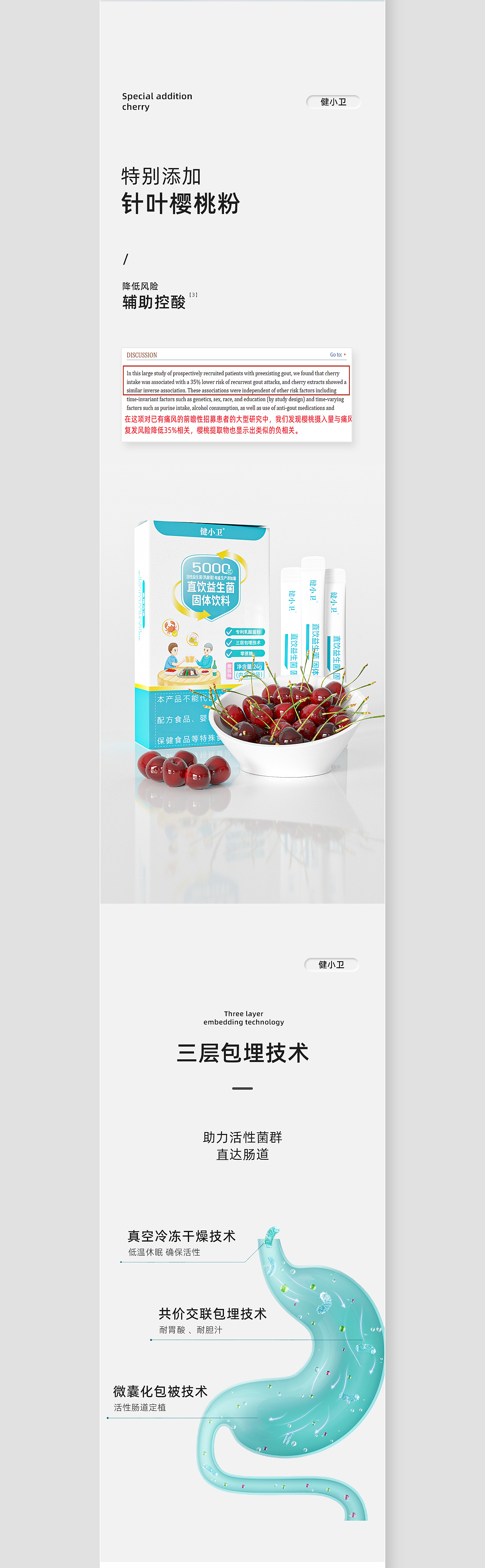 苹果风 益生菌详情页