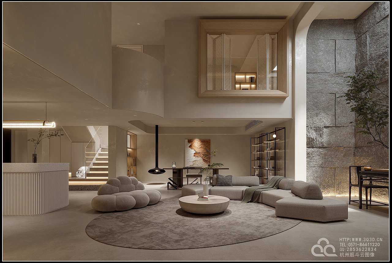 筋斗云效果图 别墅展示