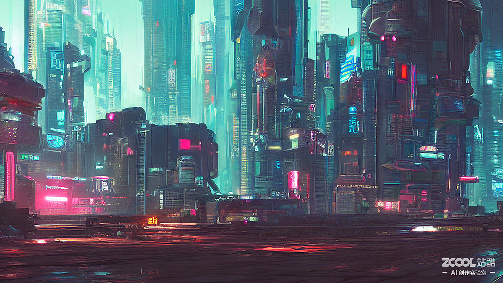 #AI创作实验室#赛博朋克插画合集(小东西还挺有意思)