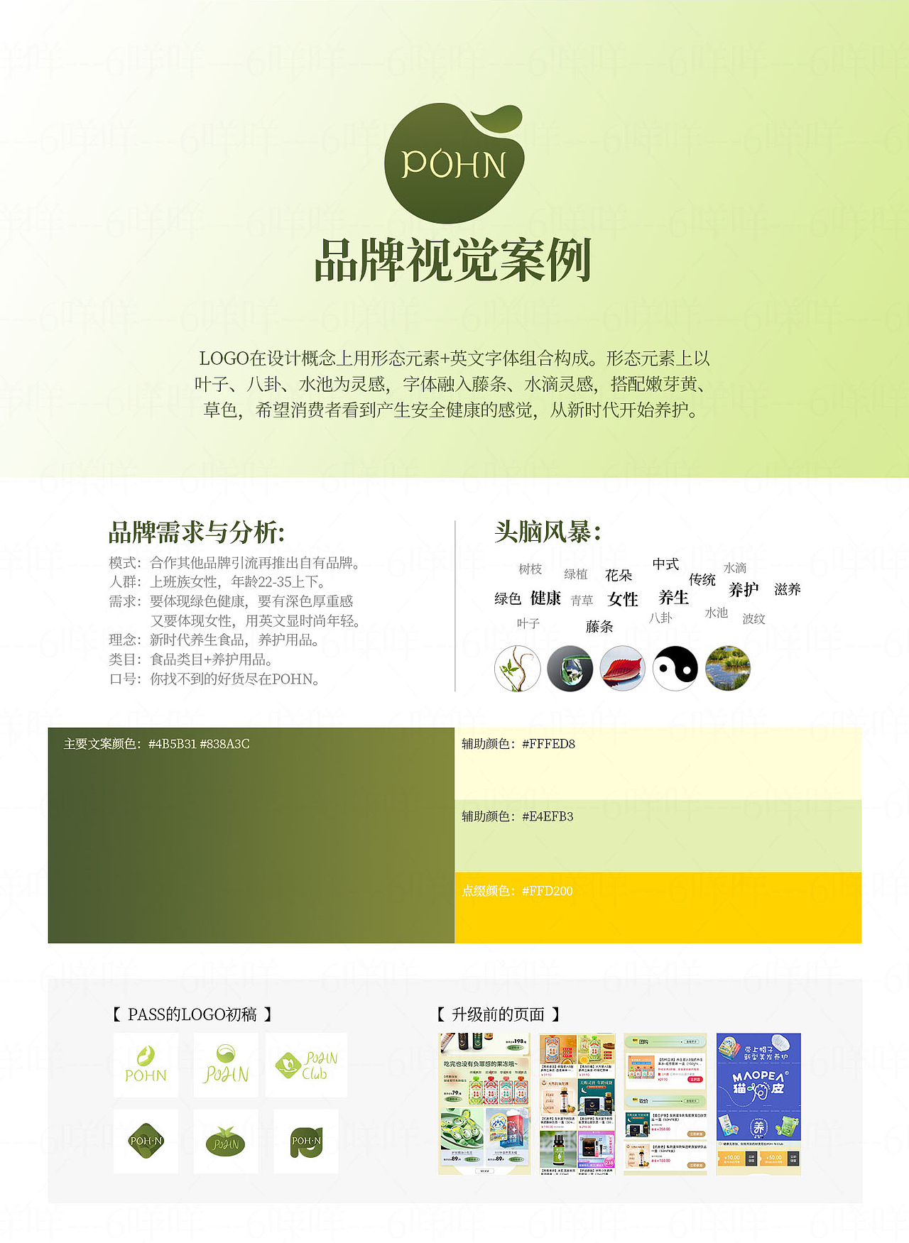 绿色健康清新的品牌-----包装设计