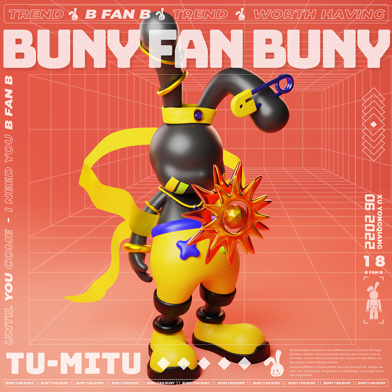 NFT-潮玩-结合BUNY FAN BUNY 兔迷兔西游记宇宙系列（图ZMzE0MTkwNzky） - 人物/生物 - 站酷设计师徐坦斯原创素材 - 站酷ZCOOL
