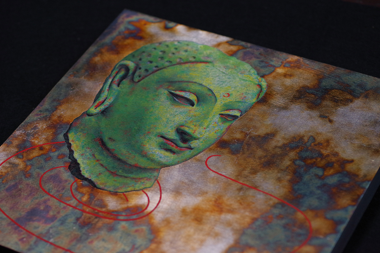 【犍陀罗•岩彩】相由心生•永不相负（图ZMzYyODE4MDYw） - 绘画 - 站酷设计师東白岩彩原创素材 - 站酷ZCOOL