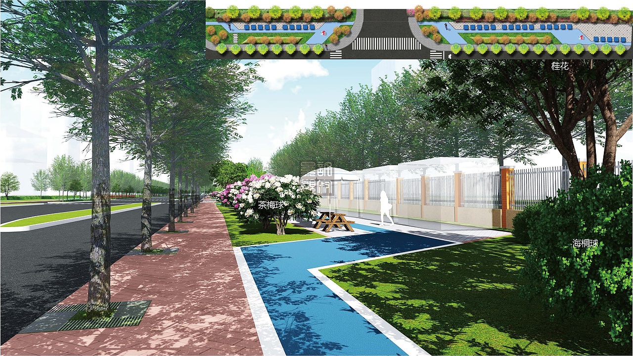 道路绿化景观设计方案 退界绿化 防护绿地（图ZMzI3NjAwODU2） - 景观设计 - 站酷设计师九渊鲤JYL原创素材 - 站酷ZCOOL