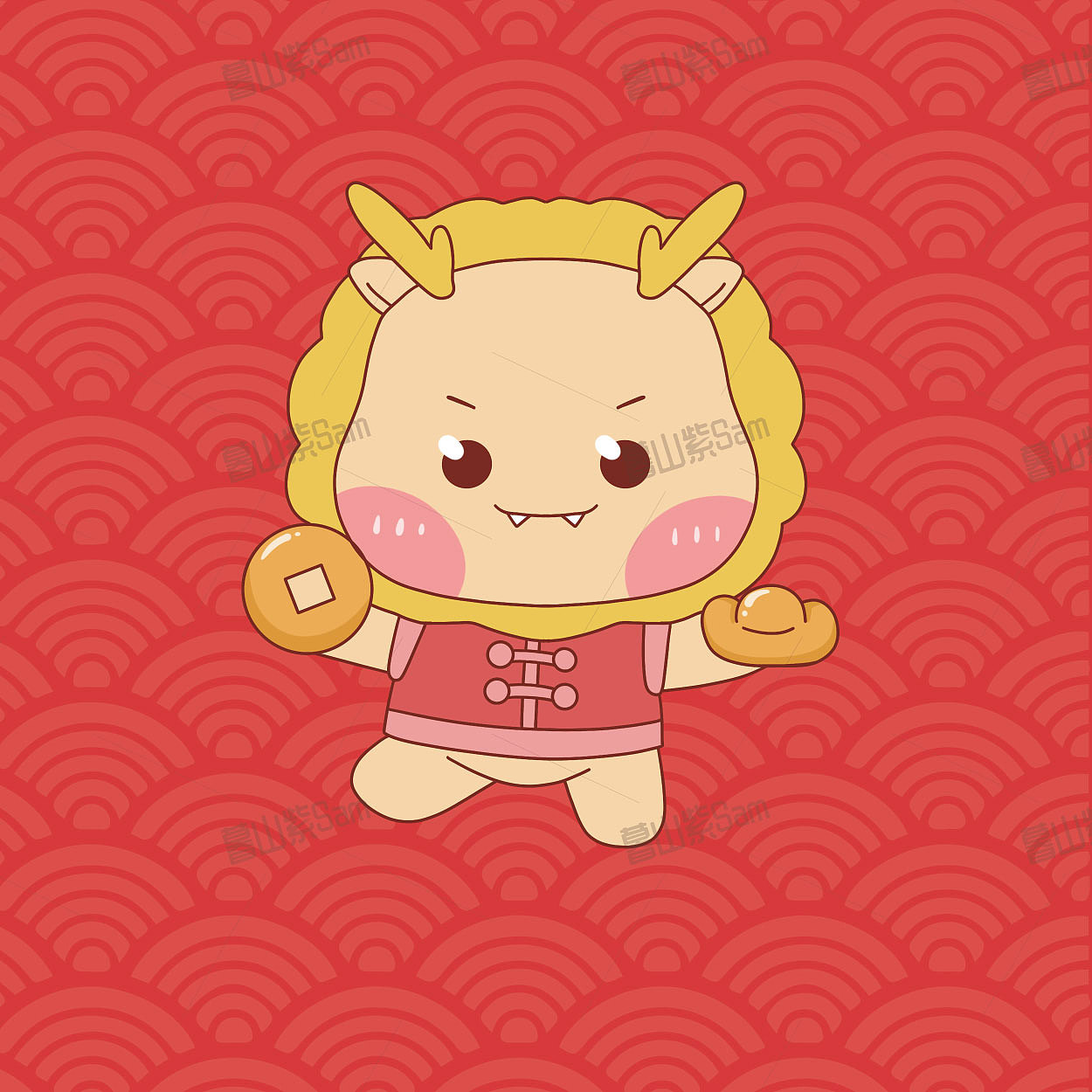 小龙IP卡通形象吉祥物龙设计