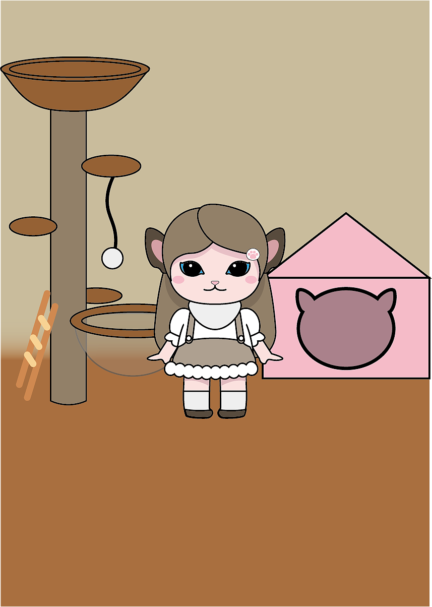 毛绒绒动物拟人女孩（图ZMzUyNzcwODcy） - 创作习作 - 站酷设计师多开花原创素材 - 站酷ZCOOL