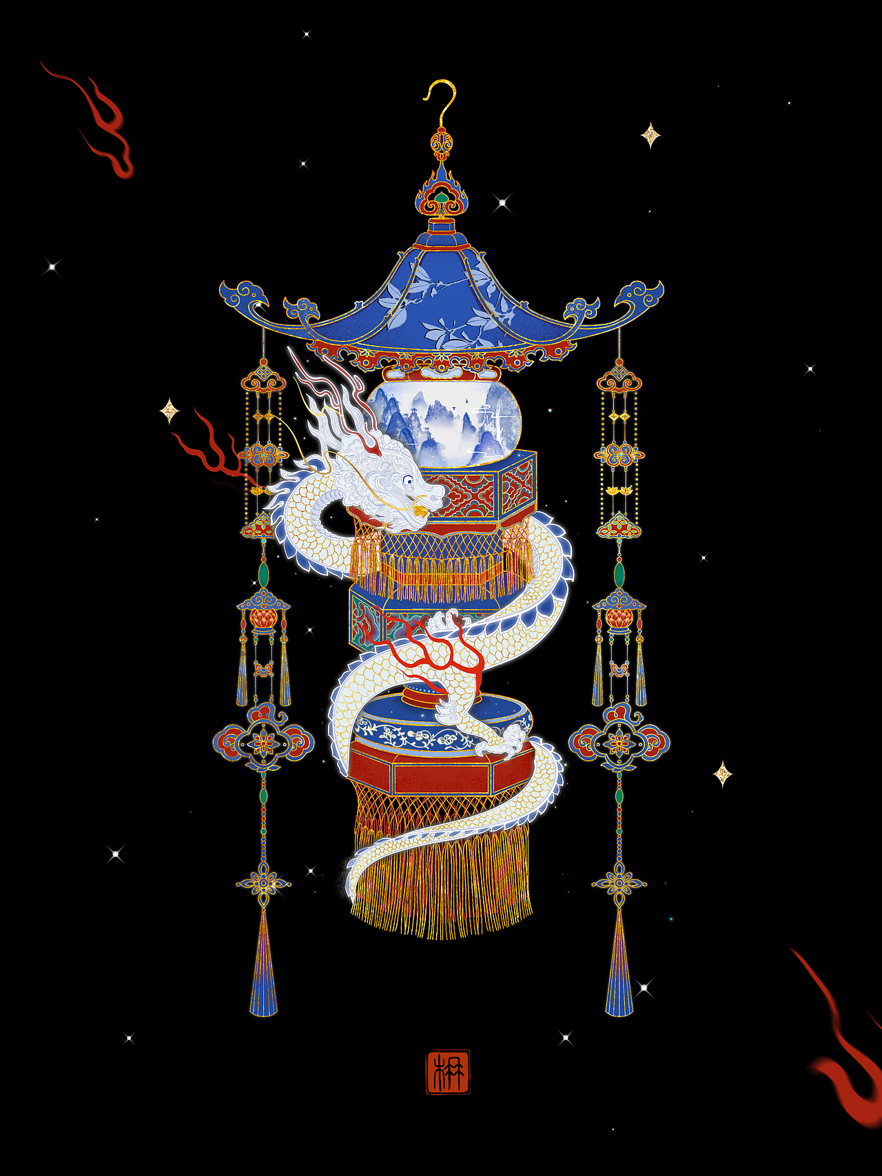 2022作品合集｜复古纹样插画系列（图ZMzMwNDc2MjQ0） - 商业插画 - 站酷设计师方楠Pumpkin原创素材 - 站酷ZCOOL