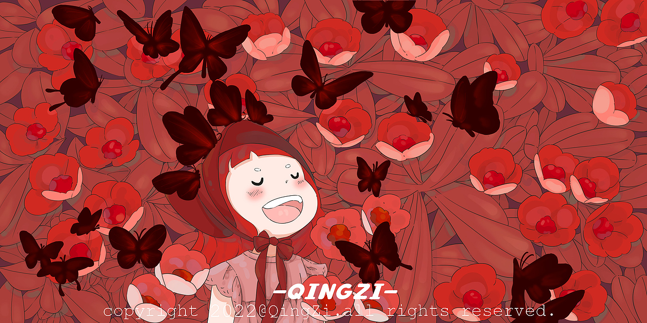 春暖花开插画系列