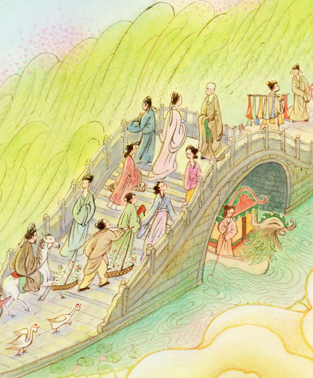 【白蛇传】小青小白|静赏西湖美景（图ZMzU2MDg2OTQ4） - 艺术插画 - 站酷设计师施小青原创素材 - 站酷ZCOOL