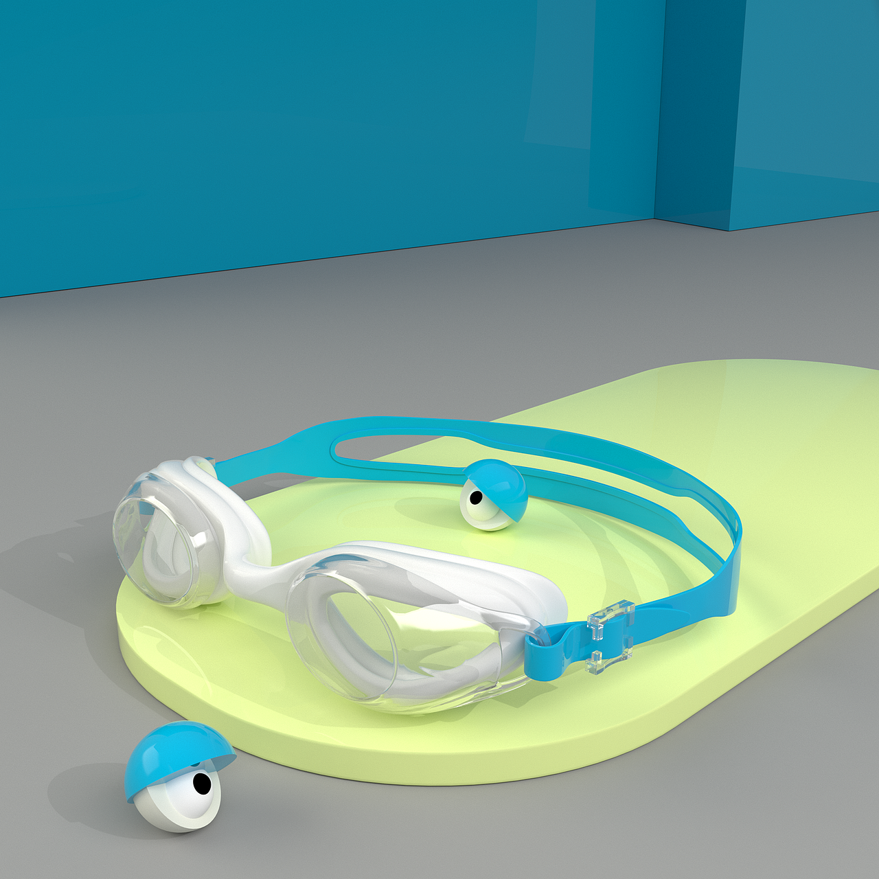 游泳装备产品渲染（图ZMzEwMTM4Mzk2） - 产品 - 站酷设计师Nick小冲原创素材 - 站酷ZCOOL