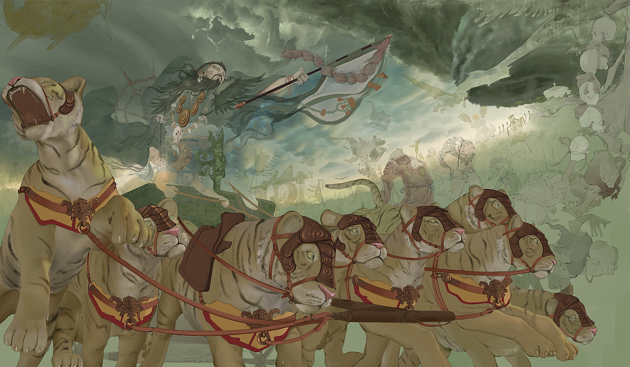 《万仙.申公豹》创作步骤