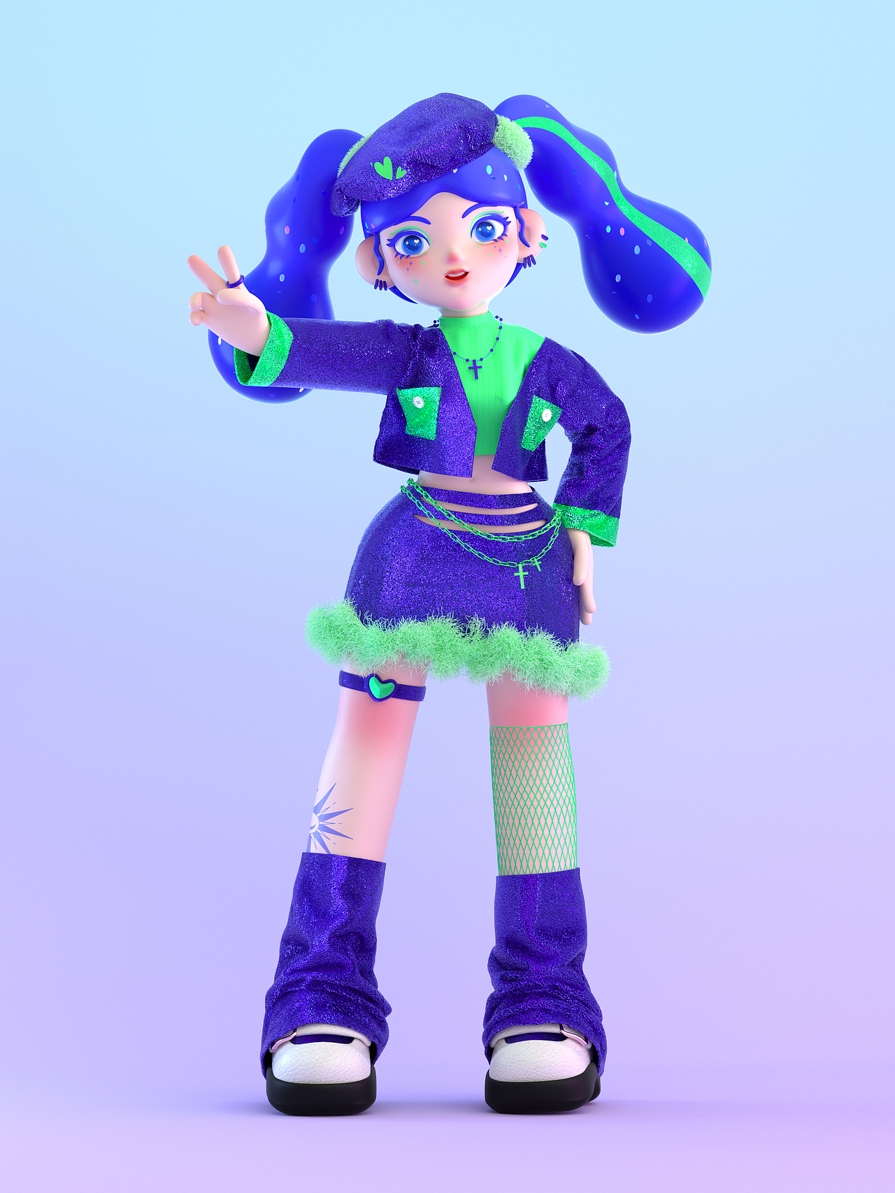 C4D人物设计×【世界上的另一个我】（图ZMzI2MTg4MDQ0） - 人物/生物 - 站酷设计师奶油蛋糕l原创素材 - 站酷ZCOOL