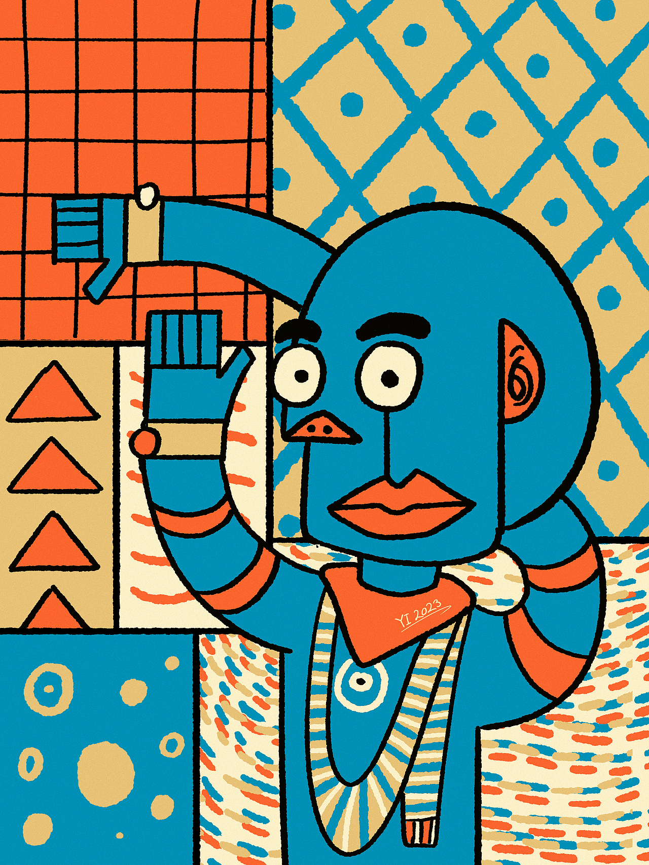 插画-令人生畏的角落(小怪物)