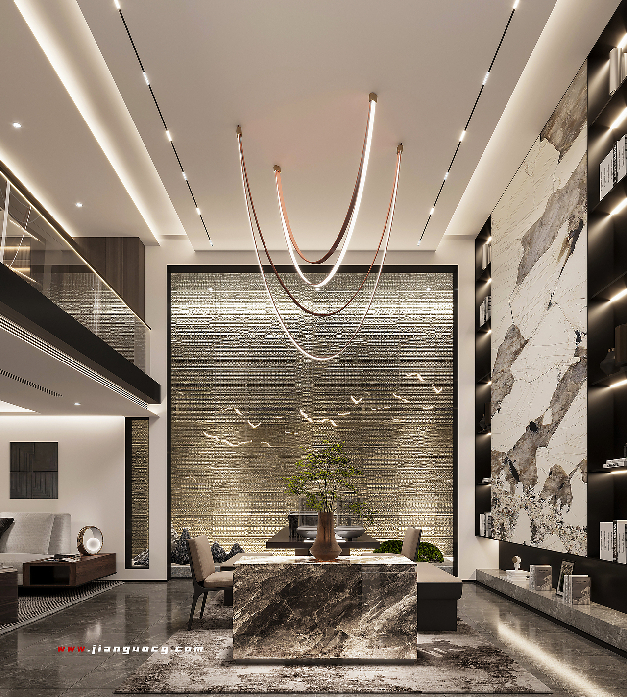 别墅效果图（图ZMzY2MDQwMzky） - 家装设计 - 站酷设计师坚果视觉表现原创素材 - 站酷ZCOOL