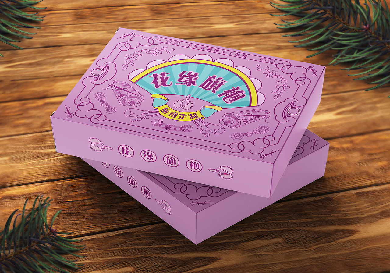 复古风格旗袍服装礼盒插画包装设计（图ZMzM4NTg3MDEy） - 包装 - 站酷设计师招财猫包装设计原创素材 - 站酷ZCOOL