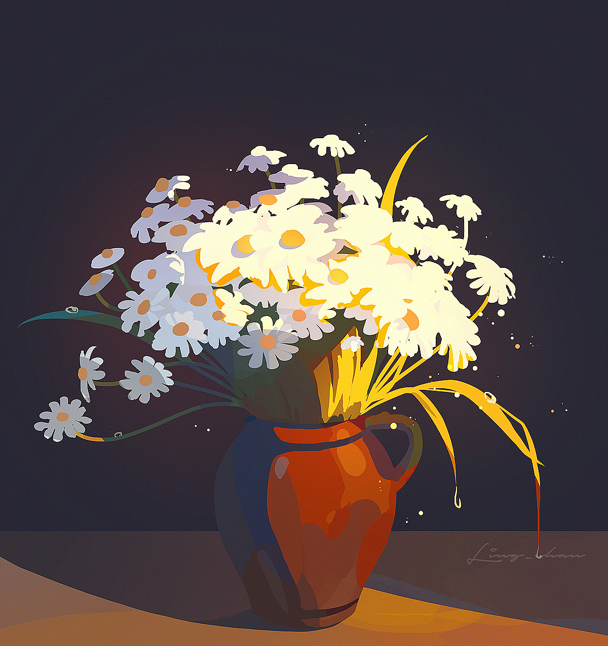 【色彩之旅-8】瓶中花（图ZMzE2OTAyOTEy） - 创作习作 - 站酷设计师木蝉emiiis原创素材 - 站酷ZCOOL