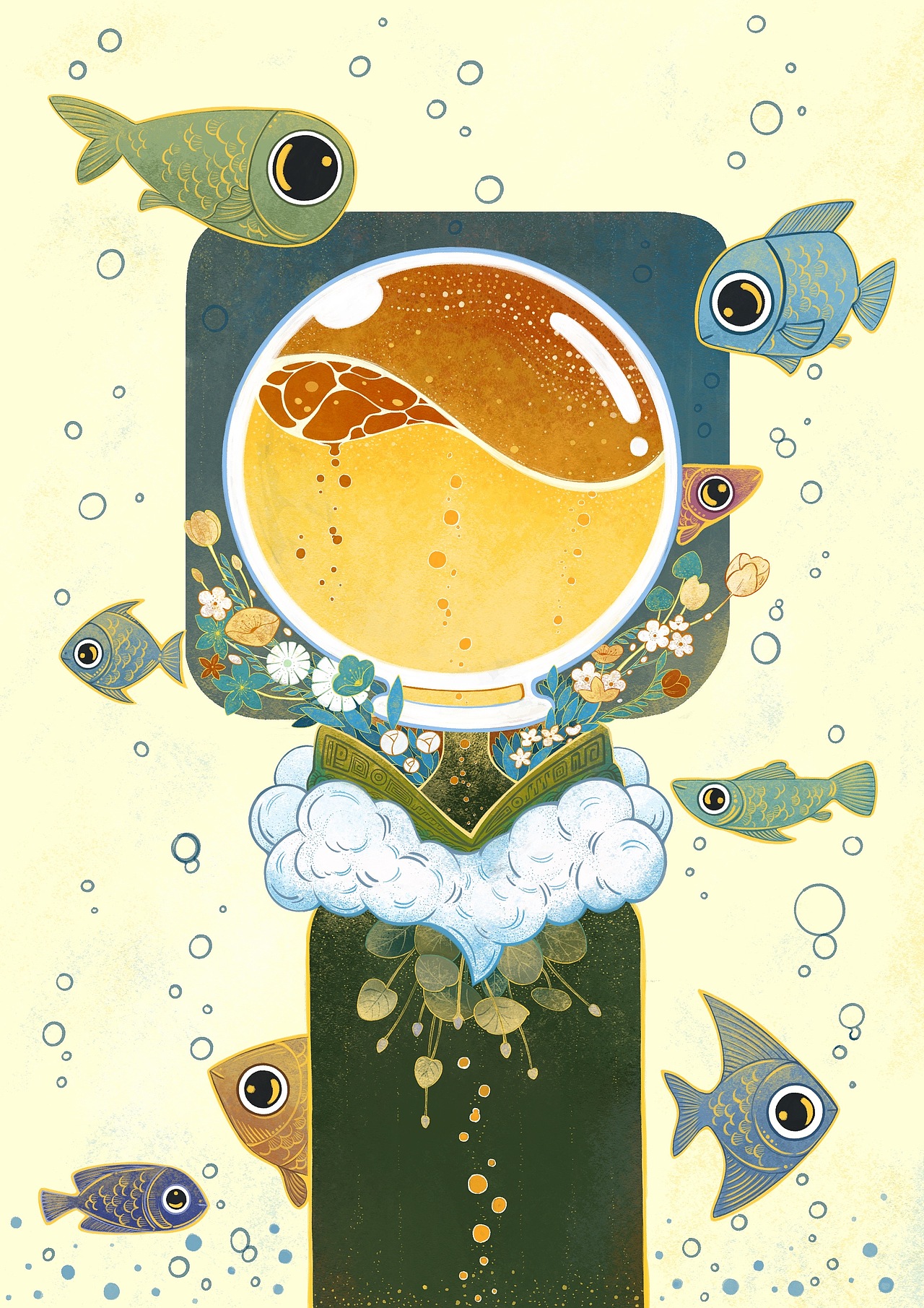 脑子里全是水（图ZMzQxNTkwNjky） - 商业插画 - 站酷设计师书航原创素材 - 站酷ZCOOL