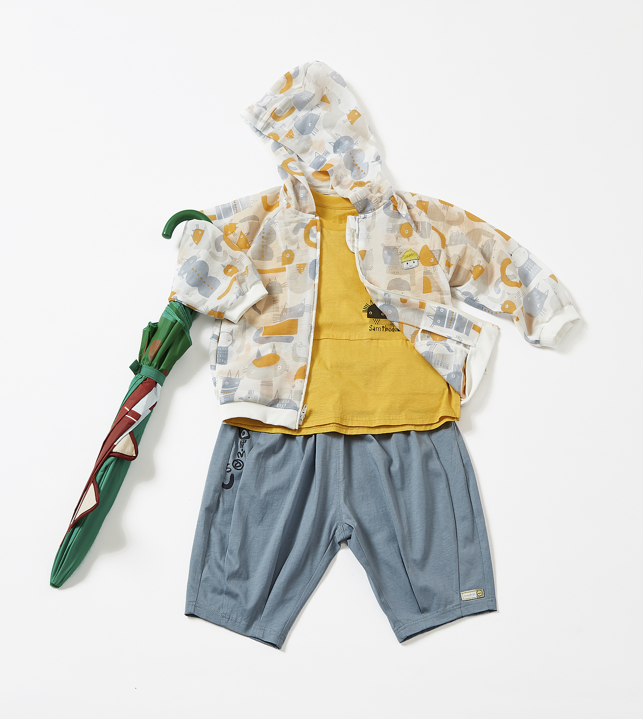 童装摄影 服装摄影 平铺摆拍