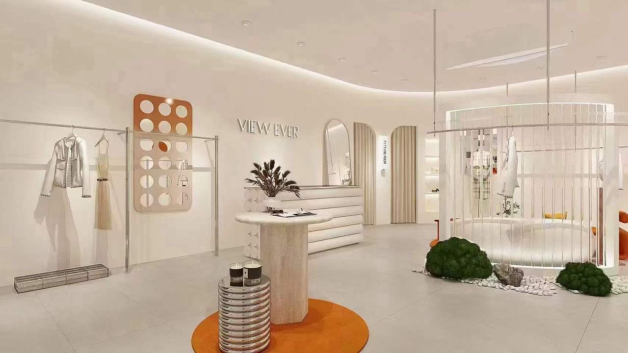 干净素雅的高级服装店（图ZMzE0MTQ5NTcy） - 商业空间设计 - 站酷设计师效果图施工图小倩原创素材 - 站酷ZCOOL