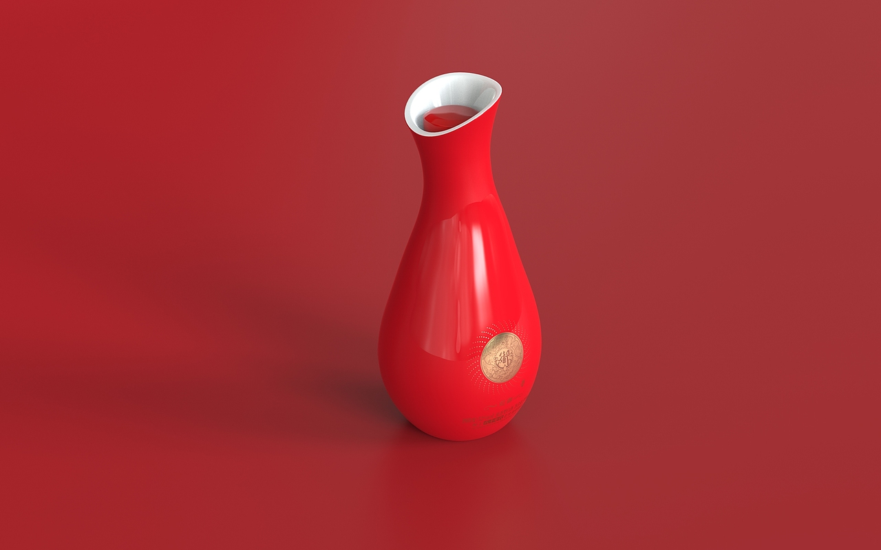 白酒包装设计 喜酒 吉庆酒包装 原创