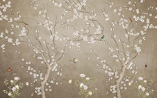 2023花鸟（图ZMzI4Nzc5ODg4） - 商业插画 - 站酷设计师新中式纱画图库原创素材 - 站酷ZCOOL