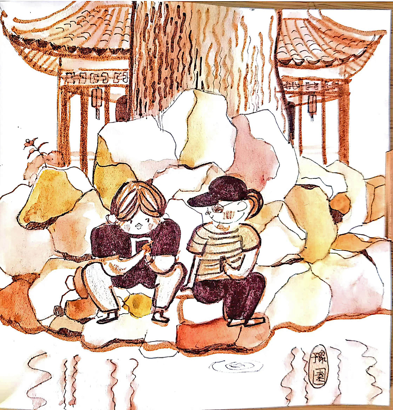 我在上海画速写-速写上海的小角落（图ZMzU0MTE1NTAw） - 创作习作 - 站酷设计师豆叽咕kazuko原创素材 - 站酷ZCOOL