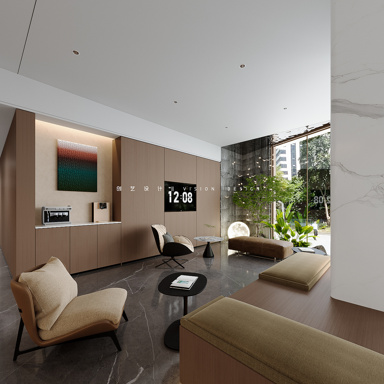 酒店设计/工装/现代酒店/3D效果图