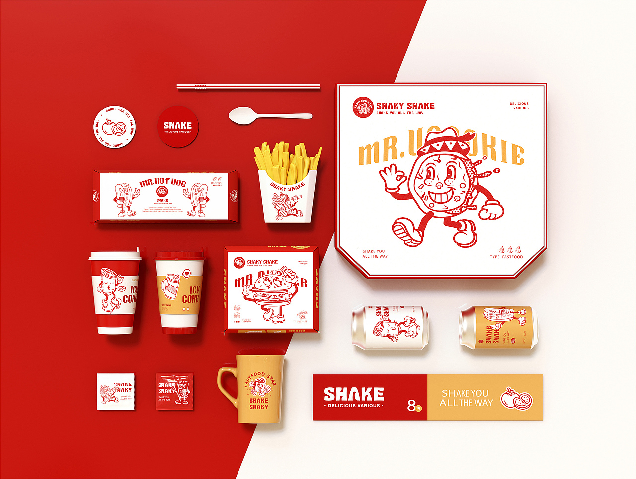SHAKY SHAKE 美式汉堡快餐品牌全案设计