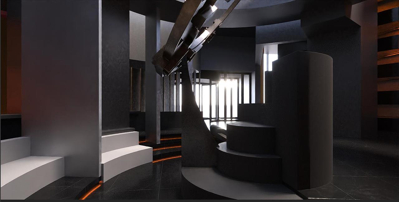 三星堆主题酒店空间设计/硬装阶段测试图（图ZMzE2ODEzMDk2） - 酒店餐饮设计 - 站酷设计师Je_y原创素材 - 站酷ZCOOL