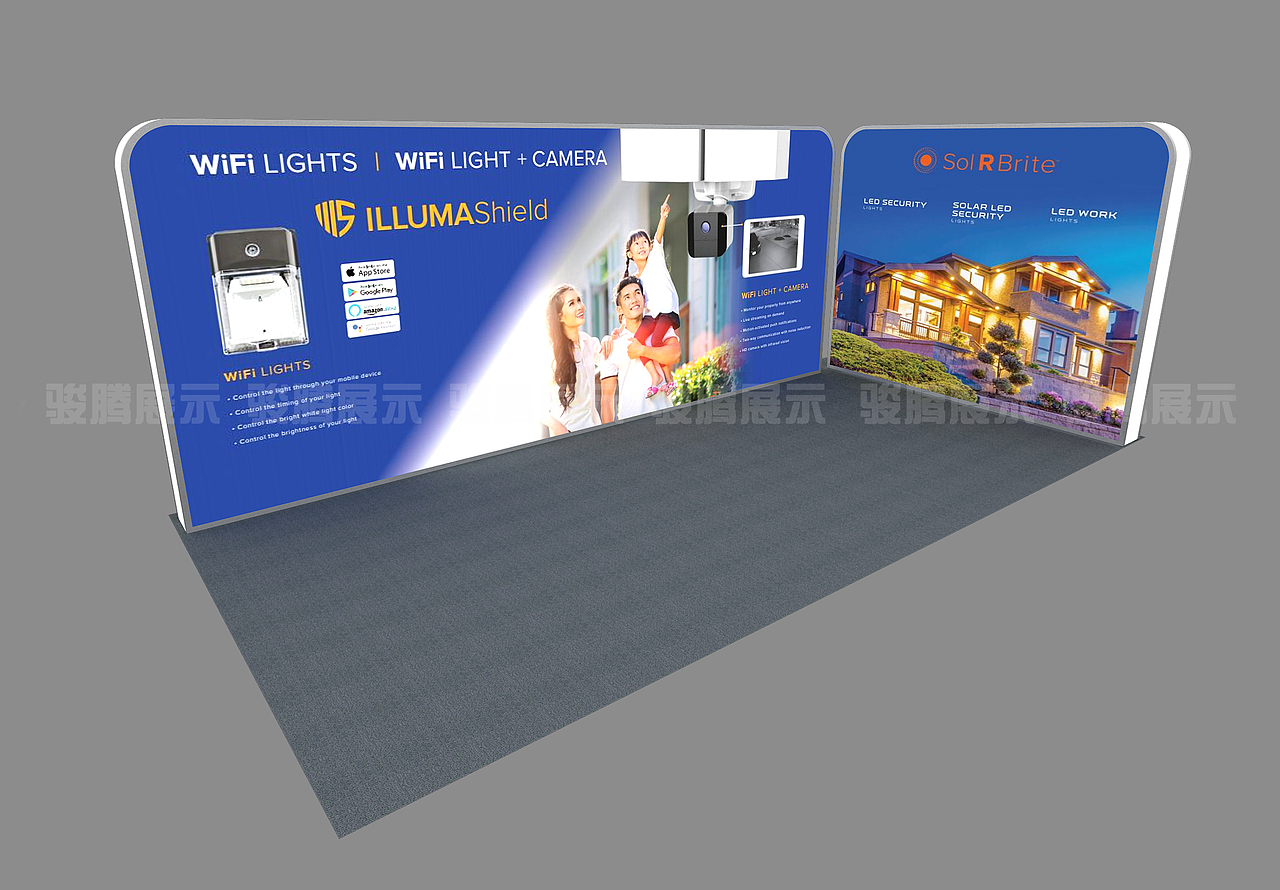 国外参展，DIY特装化便携式展台，省钱！！！