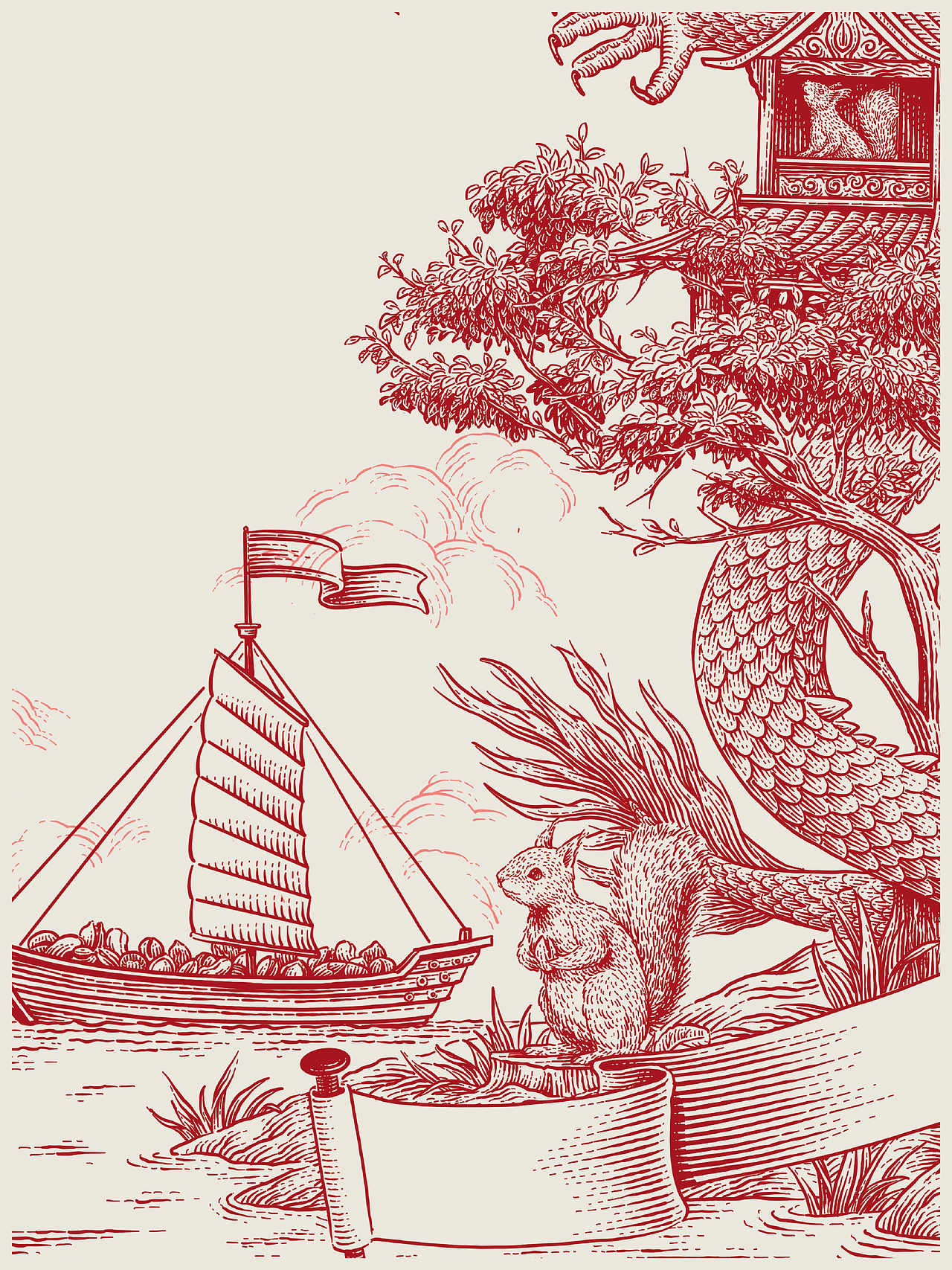 三只松鼠坚果礼插画（图ZMzY2ODA2OTQ4） - 商业插画 - 站酷设计师花椒的Alex原创素材 - 站酷ZCOOL