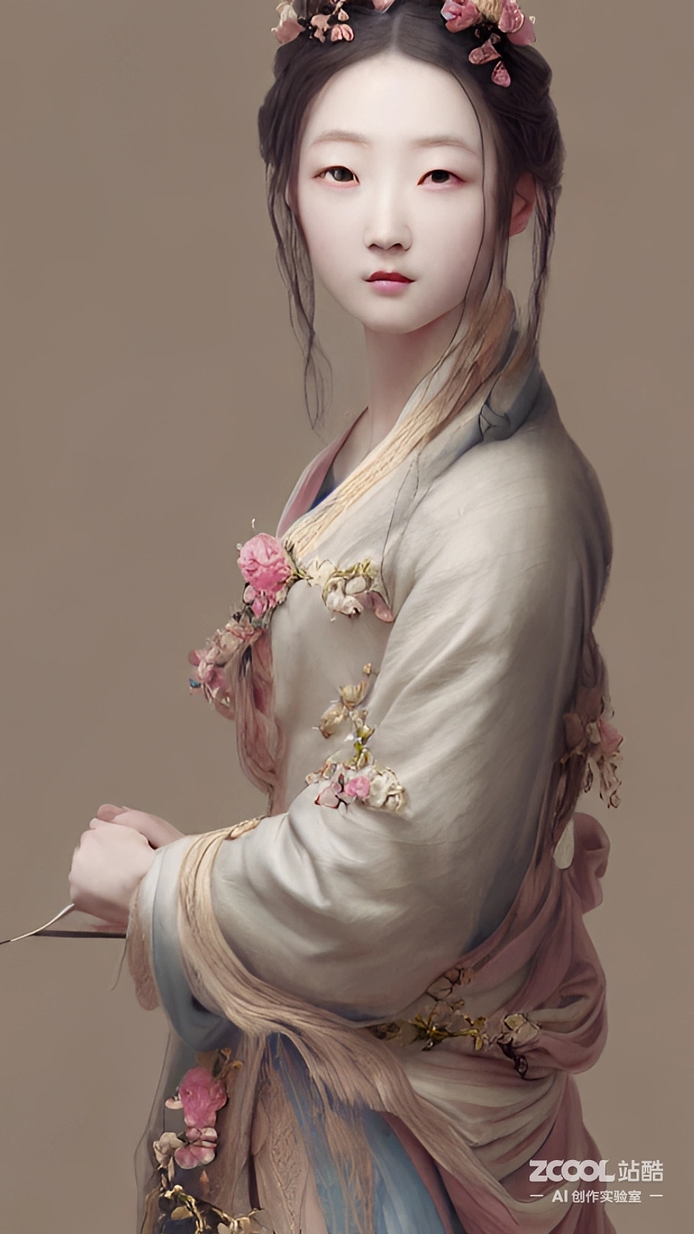 #AI创作实验室#【汉服】【古典超写实油画】