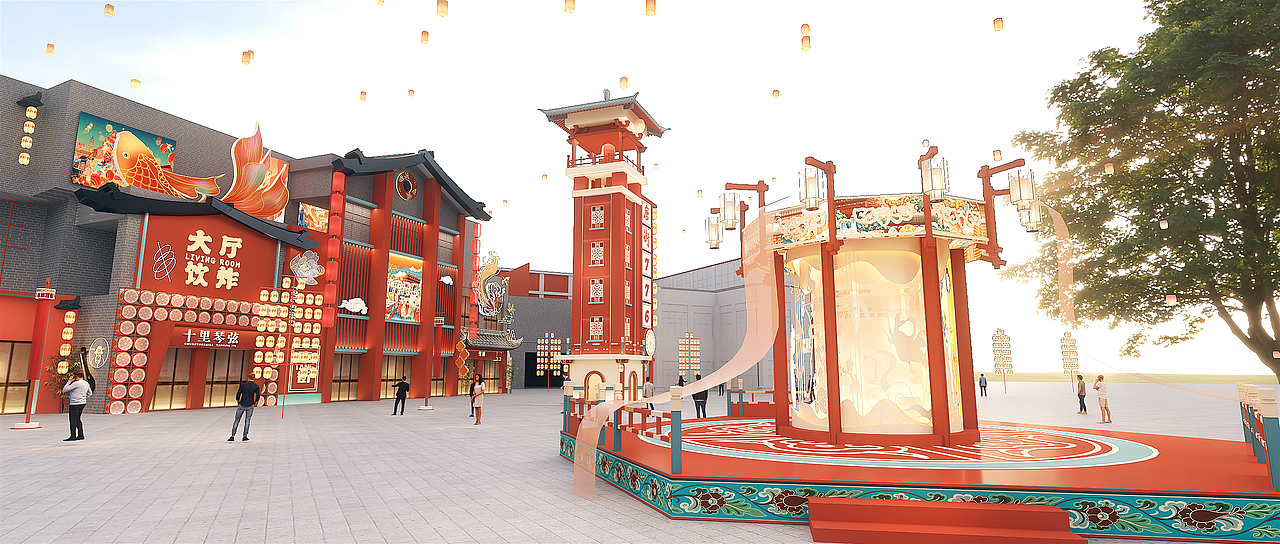 中式唐朝商业街包装（图ZMzIxMDc5NTk2） - 其他空间 - 站酷设计师雨文柒_原创素材 - 站酷ZCOOL