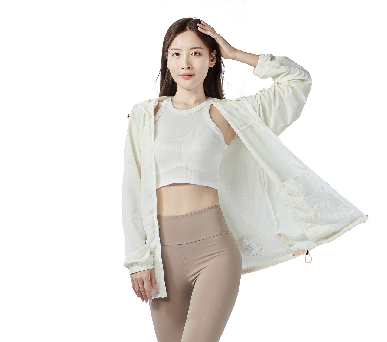 自带风扇!夏季多功能空调服详情页/石墨烯面料