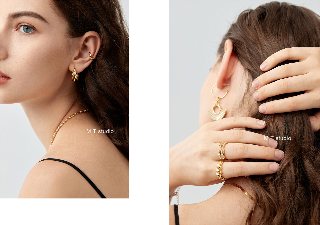 产品摄影 外贸饰品外模拍摄 欧美风饰品耳环拍照