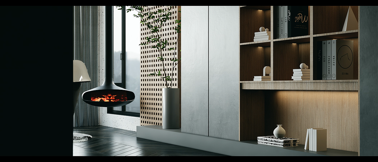 侘寂客厅（图ZMzA1NzY2MjUy） - 商业空间设计 - 站酷设计师SMD视觉原创素材 - 站酷ZCOOL