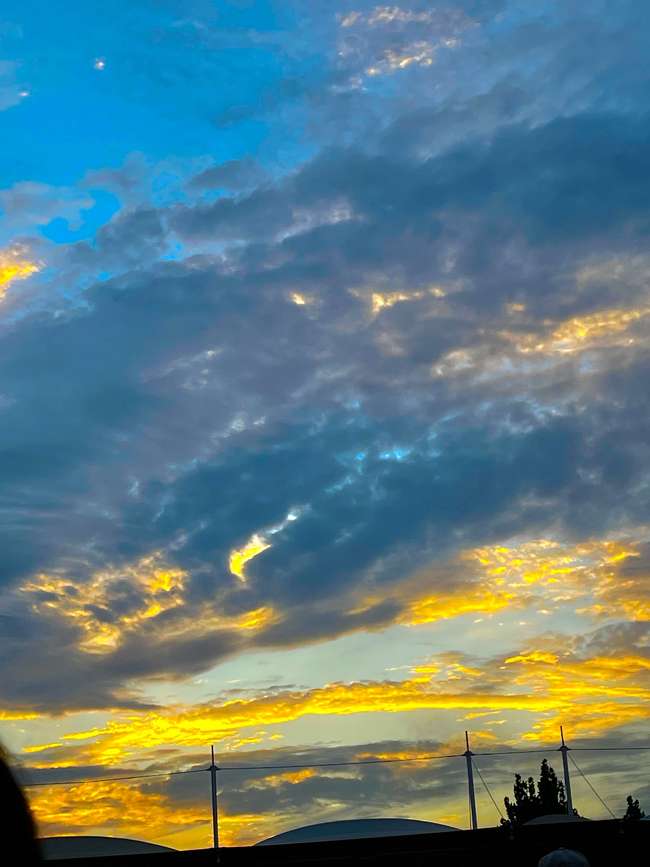 校园里面的天空是最好看的，没有之一