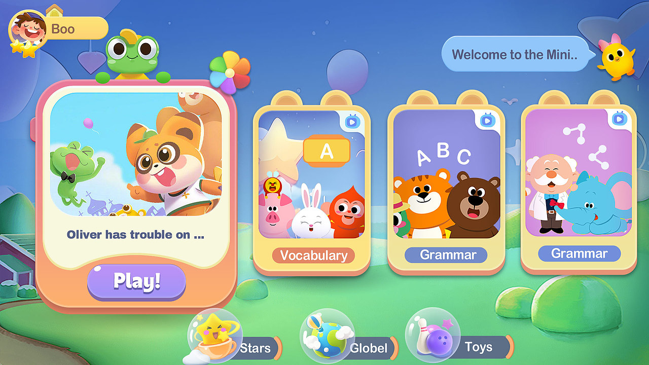 儿童英语教育APP界面