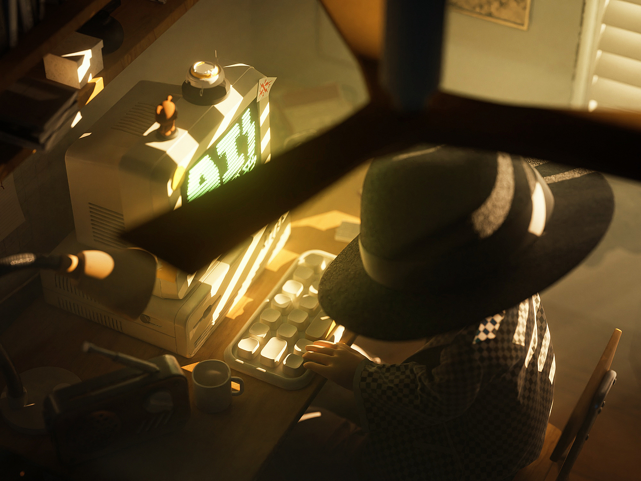 C4D 场景练习《AI or 爱》（图ZMzY1Mzk5NDc2） - 场景 - 站酷设计师kaijin阿鹏原创素材 - 站酷ZCOOL