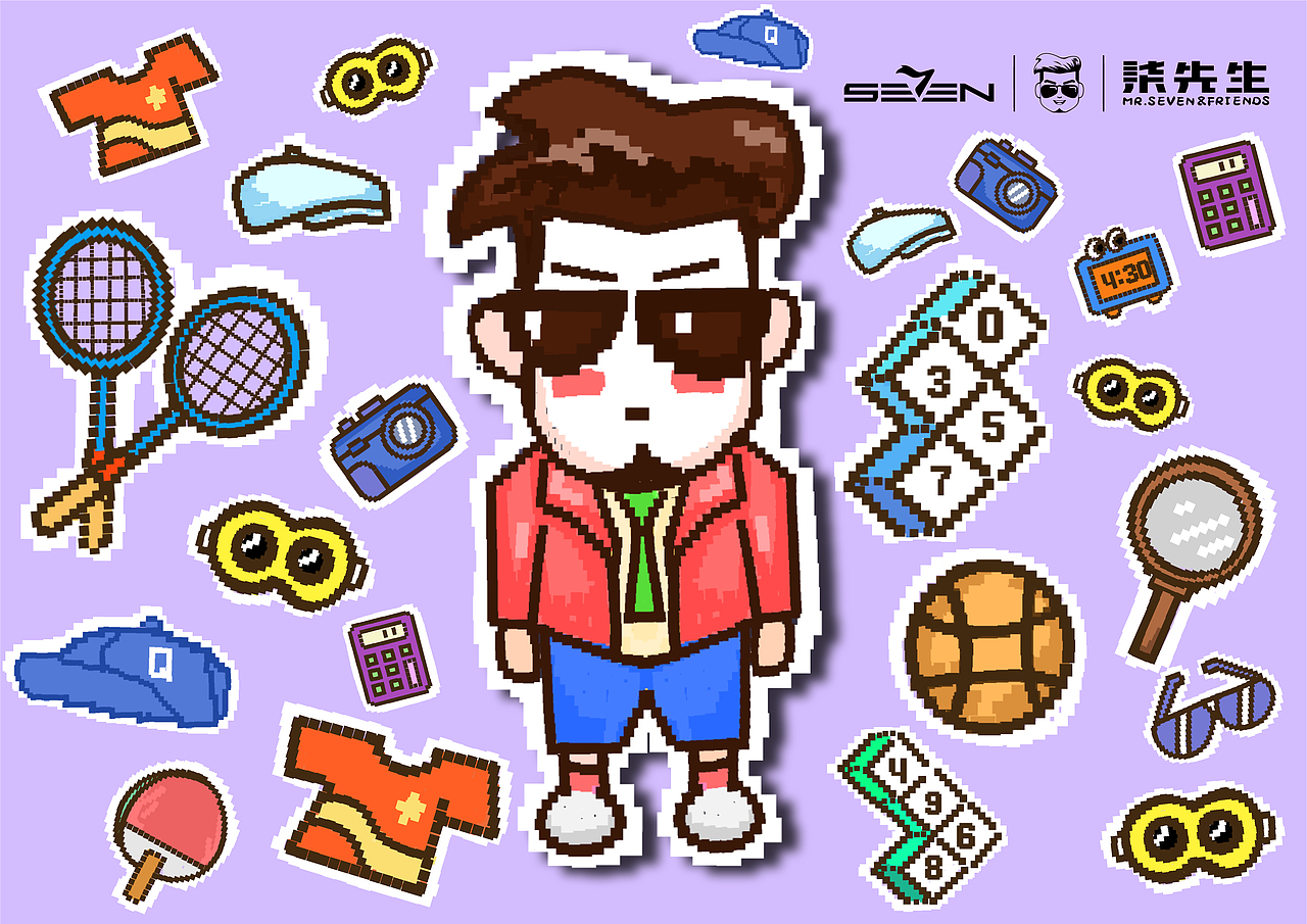 柒先生ip形象表情包及延展设计（图ZMzI2NjM4MzAw） - IP形象 - 站酷设计师梨子玖原创素材 - 站酷ZCOOL