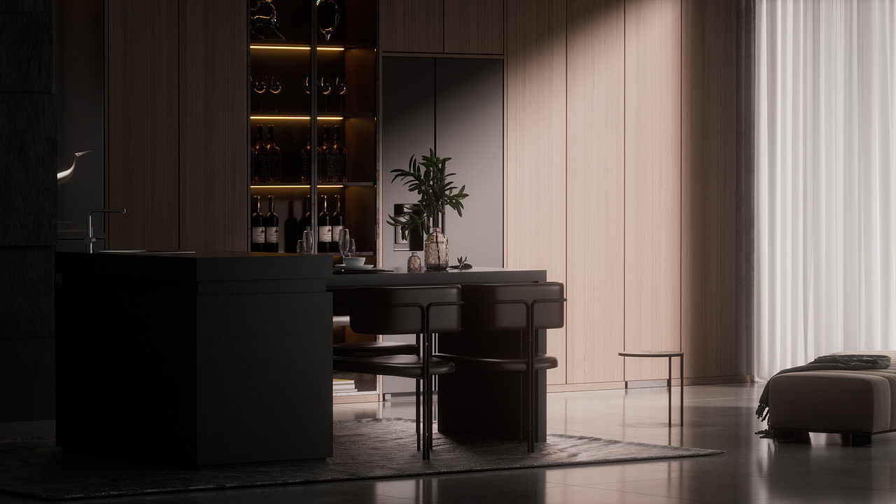 暗黑风格室内表现练习