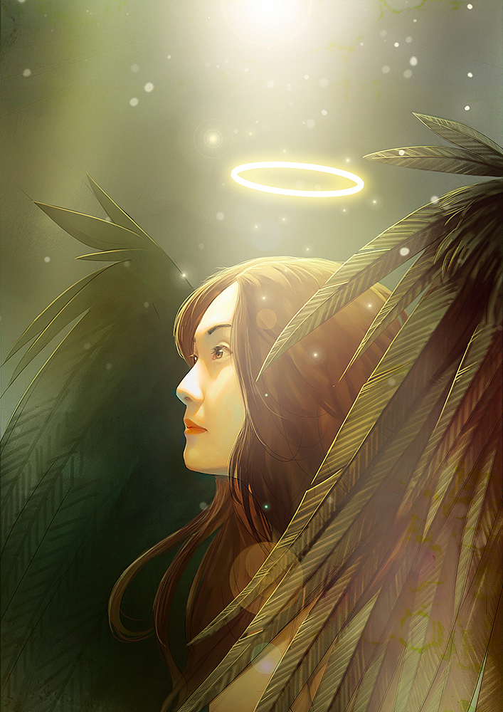 天使（图ZMzEwMzMxMjI4） - 创作习作 - 站酷设计师萧凉orz原创素材 - 站酷ZCOOL