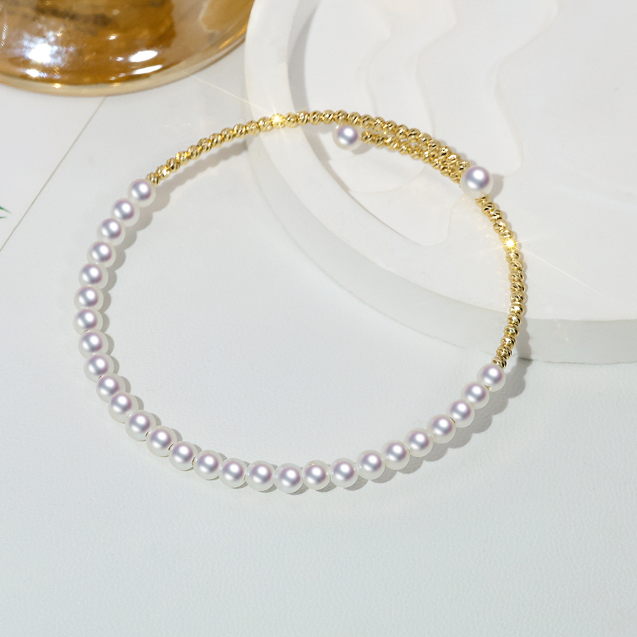 珠宝产品摄影 - 珍珠项链系列