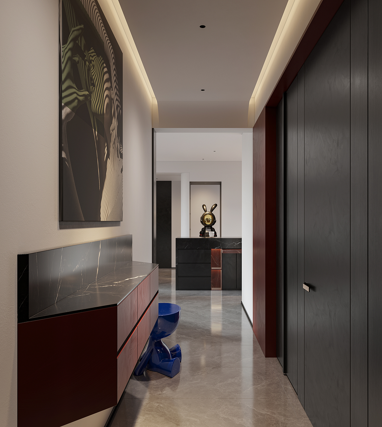 周笙笙全案设计 |134m²格调与品味的极致融合（图ZMzM3ODA1MTU2） - 家装设计 - 站酷设计师周笙笙全案设计原创素材 - 站酷ZCOOL