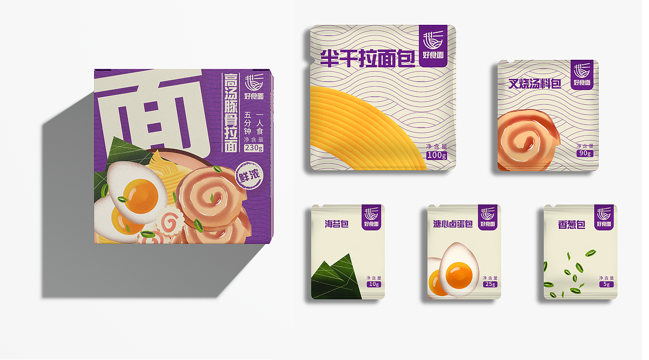速食拉面插画包装设计（图ZMzQ5MDc0NjY4） - 包装 - 站酷设计师嘉鹿原创素材 - 站酷ZCOOL