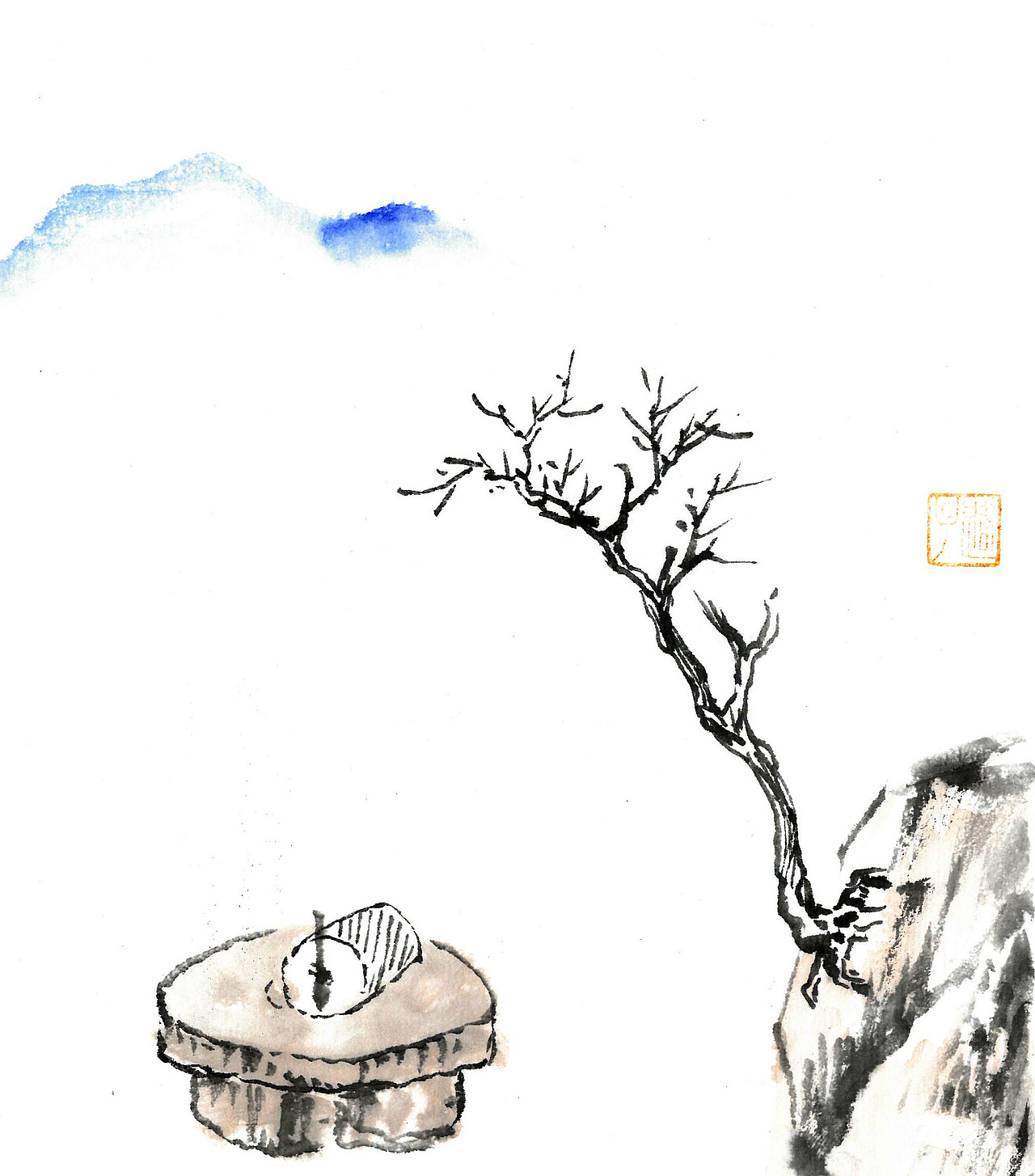 金秋十月，山乡风物（图ZMzUzMjA2NDU2） - 绘本 - 站酷设计师牧云书舍原创素材 - 站酷ZCOOL