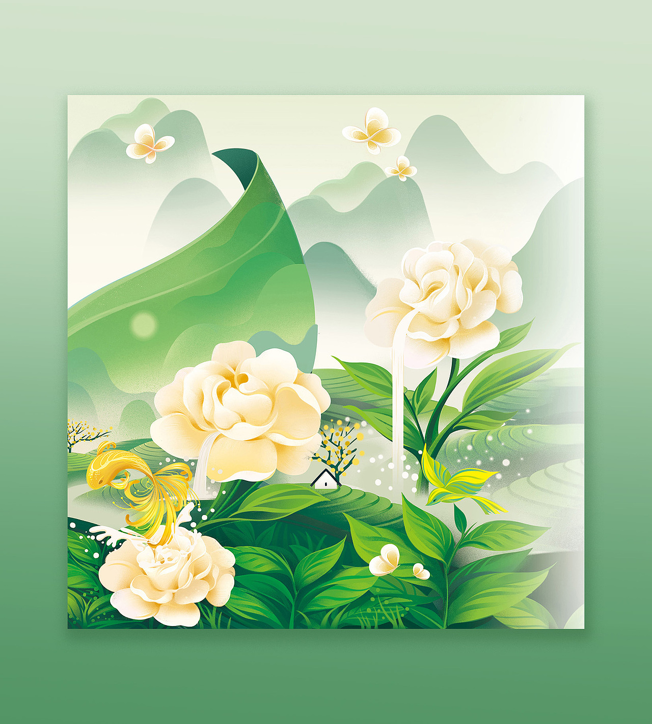和其正凉茶 - 萂茶包装（图ZMzQ0OTkwMTQw） - 商业插画 - 站酷设计师Menghui梦慧原创素材 - 站酷ZCOOL