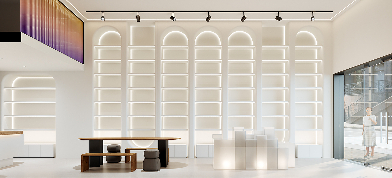 鸿烨表现|简约高端店铺设计