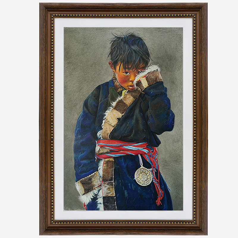 手绘彩铅人物-《西藏男孩》-油性彩铅-男孩-手绘（图ZMzQ3Njk0MTQw） - 绘画 - 站酷设计师ccjj0811原创素材 - 站酷ZCOOL