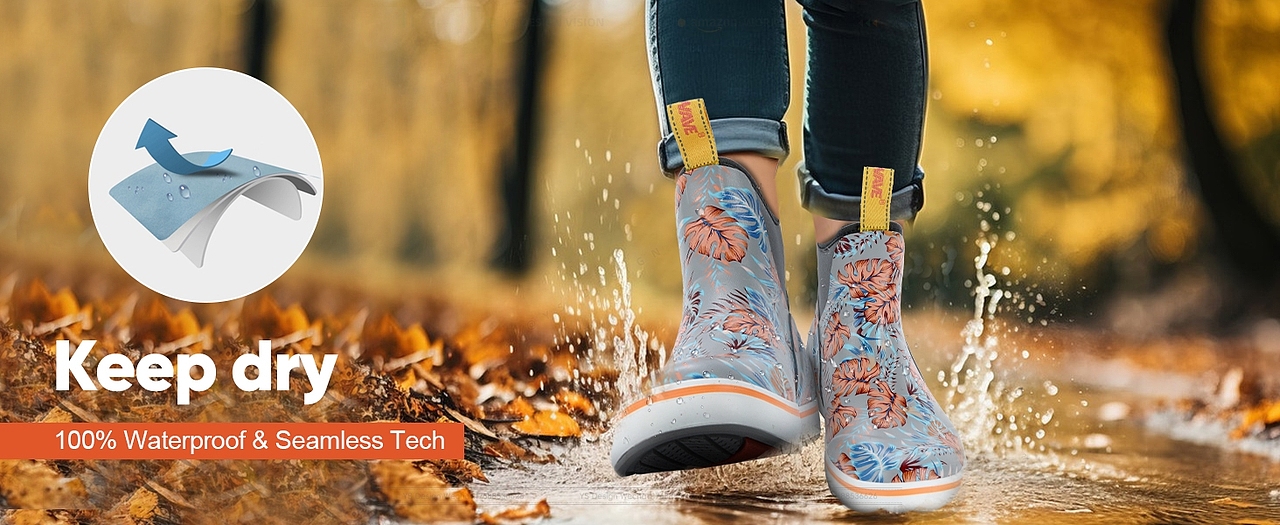 亚马逊防水女鞋高级A+详情设计（图ZMzY3MzMyMDI0） - 电商 - 站酷设计师虔诚莱克创意设计原创素材 - 站酷ZCOOL